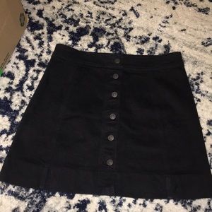 J. Crew Skirts - J. Crew button front black denim mini skirt J. Crew Skirts - J. Crew button front black denim mini skirt
